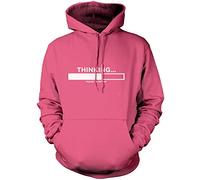 Thinking Please Be Patient - Unisex Hoodie - Funny Slogan Sarcastic Teen Dad Joke L Pink