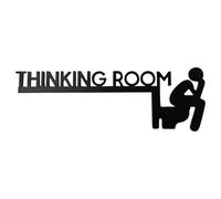Thinking Room Door Sign - Wooden Decoration for Door and Window Frame, 30 cm x 10 cm x 0.7 cm, and Fun Design, Accessory for Door and Window Frame, 36 G, Wood Ý Ecoló