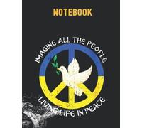 Thinking That People All Living In Peace Dove Symbol 8.5x11 inches / 140 pages / 70 sheets