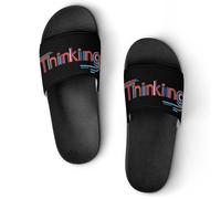 Thinking Unisex Beach Slippers & Pool Slides Anti-Slip House Shoes for Home Outdoor