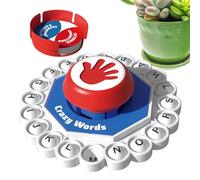 Thinking Word Game - Crazy Letter Words Pressing Board Game | Fast-Paced Family Party Games Toy, Educational Word Puzzle For Adults, Children, And Families, 5.43 X 5.43 Inches