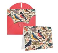 Thinkingofyoucardwithenvelopesbirds In My Garden4x6weddingthankyoucards | Personalized Greeting Cards For Holiday, Wedding Thank You Cards For Women Men, Notecards Blank For Various Occasions