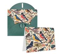 Thinkingofyoucardwithenvelopesbirds In My Garden4x6weddingthankyoucards | Personalized Greeting Cards For Holiday, Wedding Thank You Cards For Women Men, Notecards Blank For Various Occasions