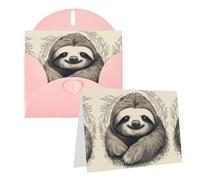 Thinkingofyoucardwithenvelopessloth My Spirit Animal4x6weddingthankyoucards | Personalized Greeting Cards For Holiday, Wedding Thank You Cards For Women Men, Notecards Blank For Various Occasions