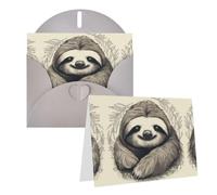 Thinkingofyoucardwithenvelopessloth My Spirit Animal4x6weddingthankyoucards | Personalized Greeting Cards For Holiday, Wedding Thank You Cards For Women Men, Notecards Blank For Various Occasions