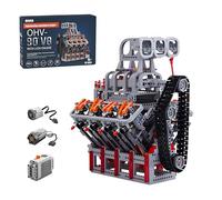 Thinkizen V8 Engine Building Blocks Set, Combustion Engine Model with Motors & Battery Box, Engineering Construction STEM Project, Physical Science Experiment Model for Adults, Gift, 2170PCS
