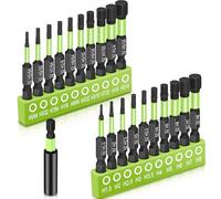 ThinkLearn Impact Hex Head Allen Wrench Drill Bit Set 20pcs (Metric&SAE)