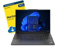 ThinkPad E16 Gen 3 16-inch AI Business Laptop (Intel Core Ultra 7 255H, 64 GB DDR5 RAM, 2 TB SSD, Backlit, Fingerprint, Wi-Fi 6E, Windows 11 Pro) includes Free Norton 360 Deluxe Antivirus Software