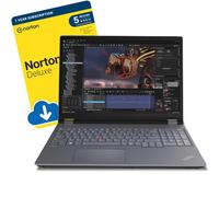 ThinkPad P16 G2 16-inch AI-Ready Mobile Workstation (Intel Core i7-13850HX, 32 GB DDR5 RAM, 512 GB SSD, NVIDIA RTX A1000 6GB GDDR6, Backlit Keyboard, Windows 11 Pro) in ree Norton 360 Antivirus