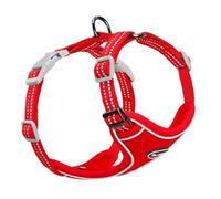 ThinkPet Reflective Breathable Soft Air Mesh No Pull Puppy Choke Free Over Head Vest Ventilation Harness for Puppy Small Medium Dogs (Red,XS)