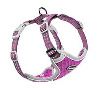 ThinkPet Reflective Breathable Soft Air Mesh No Pull Puppy Choke Free Over Head Vest Ventilation Harness for Puppy Small Medium Dogs (Purple,XS)