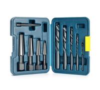 Thinkpro Bolt Extractor Kit,10PC Screw Extractor and Left Hand Drill Bit Set, HSS M2 Steel Drill Bits, Reverse Drill Bit and Bolt Extractor, Easily Remove Stripped,Broken Screws,Bolts and Nuts.