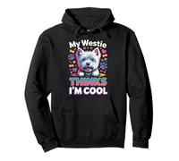 Thinks I'm Cool Terrier Dog Pet Animal West Highland Westie Pullover Hoodie