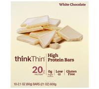 ThinkThin High Protein Bar White Chocolate 10 Bars 2.1 oz (60 g) Each