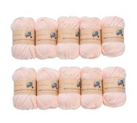 ThinkThings Acrylic Yarn for Crocheting - Hand Knitting Yarn - Skin Tone Yarn - Crochet Thread Yarn for Crocheting Bulk - 10Balls 17.6Ounces (Skin Tone), Z001withtools