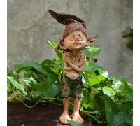 ThinkThings Elf Figurine Poor Pixie Statue - for Home Garden Patio Decor and Fairy Garden Decorations