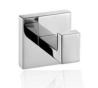 ThinkTop Luxury 304 Stainless Steel Bathroom Square Towel Robe Hook Wall Mount Coat Hat Door Hook Hanger Mirror Polished Bathroom Accessories