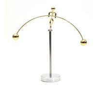 ThinkTop Weightlifter Kinetic Art Balance Steel Balance Physics Eduecational Decoration for Home Office Desk (Gold)