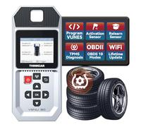 THINKTPMS VENU90 TPMS OBD2 Scanner Diagnostic Tool, Activate/Read/Learn TPMS Sersor, Programming THINKCAR/MUCAR Sensors(315/ 433MHz) Only，No App Needed, Lifetime Wi-Fi Upgrades