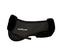 ThinLine Trifecta Half Pad with Sheepskin Rolls - Black - Large