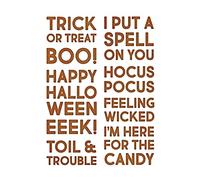 Sizzix Thinlits Die Set 9pcs - Bold Text Halloween by Tim Holtz 665995
