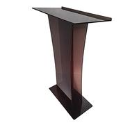 THINND Brown Acrylic Podium Stand, Portable Podium Stand Acrylic Presentation Lecterns, Church Acrylic Lectern, School Acrylic Podium, Office Podium Stand, Ceremony Presentation Clear Podium
