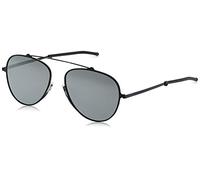 ThinOptics Pilot Style Sunglasses - Mirrored Polarised Black Lenses With Grey Frames Unisex Sun Glasses With Aluminium Case