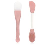 Thinp 2 Pcs Double-Ended Silicone Face Mask Applicator, Brush for Mud, Clay, Gel Masks