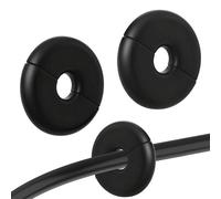 Thinp 2 Pcs Wall Grommets for Cables, Wall Cable Pass Through Anti-Slip Cords Hole Covers Starlink Cable Routing Kit Feed-Through for Walls Holes and Furnitures Wire Hole (Blake)