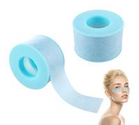 Thinp 2 Rolls Silicone Sensitive Skin Tape Waterproof Medical Reusable Adhesive Blue Silicone Tape for Wound Care Mouth Tape for Sleeping Eyelash Tape(0.98Inch X 3.9 Yards)
