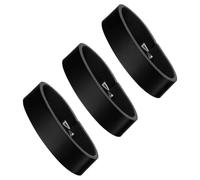 Thinp 3 Pcs Leather Belt Loop Keeper, 1.3" Belt Keeper Loops Belts Loops to Hold Belts in Place BeltLoop Holder Retainer for Replacement Strap BeltAccessories (Black)