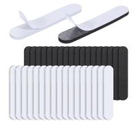 Thinp 34 Pcs Hat Size Reducer Insert, Hat Inserts to Make Smaller Self-Adhesive Foam Size Reducer Tape for Men Women Hats & Caps (Black, White)