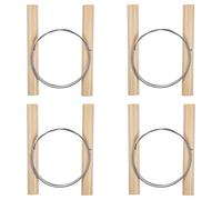 Thinp 4 Pcs Polymer Clay Cutters, Clay Wire Cutter with Wooden Handle Pottery Tools for Cheese Plasticine Dough Cutting Trimming Sculpting Carving