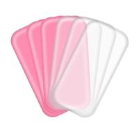 Thinp 4 Pcs Silicone Eyelash Pads for Lash Extension, Silicone False Eyelash Holder Pads Reusable Silicones Lash Pad Rectangle Lashes Extensions Supplies Tool for Loose Lashes Grafting Gasket Pallet