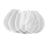 Thinp 5 Pcs Paint Strainer Bags, 1 Gallon Paint Filter Bag Disposable Fine Mesh Bags Bucket Strainer with Elastic Drawstring Top Opening Mesh Filter bag for Paints Gardening Hydroponics (White)