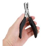 Thinp 6" Hair Extension Pliers, Mini Hair Pliers Extension Tools for K Tips Multi Function Pre-Bonded Extensions Flat Tip Hairs Loop Styling Tool (3 Holes)