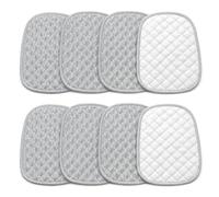 Thinp 8 Pcs Multipurpose Wire Dishwashing Rags for Wet and Dry, Double Side Non Scratch Wire Dishcloth Reusable Metal Dish Cloth Silver Mesh Dish Cloths for Kitchen Sink Cookware Stove Cleaning