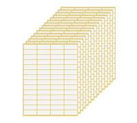 Thinp 840 Pieces Small Sticky Labels, 15 Sheets Matte White Labels Stickers Blank Adhesive Labels Address Labels Stickers Price Labels Name Labels for Home Office File Folders Envelopes, 13x38mm