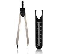 Thinp EKG Calipers ECG Caliper Measuring Tool Caliper Divider with Ruler for Nurse or Doctor Measuring Electrocardiographs (Black)