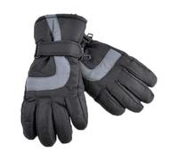 Thinsulate Kids 3M Thinsulate Lined Waterproof Thermal Ski Gloves - 10-11 Years - Black