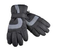 Thinsulate Kids 3M Thinsulate Lined Waterproof Thermal Ski Gloves - 6-7 Years - Black