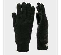 Thinsulate Knit Fleece Gloves - Black, Black XS