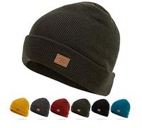 Thinsulate Ski Hat - Classic Knit Beanie (Olive Green)