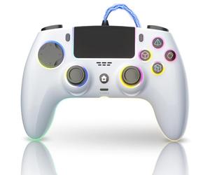 ThinTree Wired Controller Compatible for PS-5/Pro/Slim/PC, Hall Effect Sticks & 7 RGB LED Mode & haptic Feedback & Motion Sensing, 3.5mm Audio Jack
