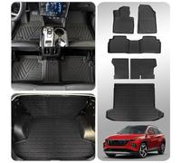 Thinzyou 2022 2023 Hyundai Tucson Floor Mats, Trunk Mat & Back Seat Cover Protector Set (TPE All Weather)