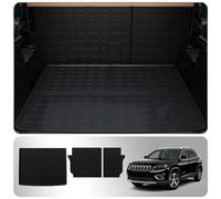 Thinzyou Fit 2019-2023 Jeep Cherokee Trunk Mat Cargo Liner Cargo Mat TPE All Weather Back Seat Cover Protector 2022 Cherokee Accessories (Trunk Mat+Backrest Mats)