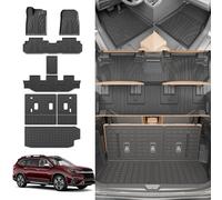 Thinzyou Floor Mats Compatible with 2019-2024 Subaru Ascent Cargo Mat TPE Back Seat Cover Protector 2023 Ascent Accessories (Fit 7&8 Seats, Trunk Mat+3rd Backrest Mats+Floor Mats)