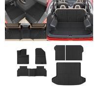 Thinzyou Floor Mats Compatible with 2023 2024 Kia Sportage Cargo Mat Trunk Mat Cargo Liner TPE All Weather Back Seat Cover Protector Sportage Accessories (Trunk Mat+Backrest Mats+Floor Mats)