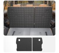 Thinzyou Kick Mats Compatible with 2024 2025 2026 Hyundai Santa Fe Back Seat Cover Protector TPE All Weather Backrest Mats 2024 Santa Fe Accessories (2024-2026,2nd Row Backrest Mat)