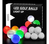 THIODOON Glow Golf Balls - Super Bright LED, Glowing in The Dark, Long Lasting (6 Pack)
